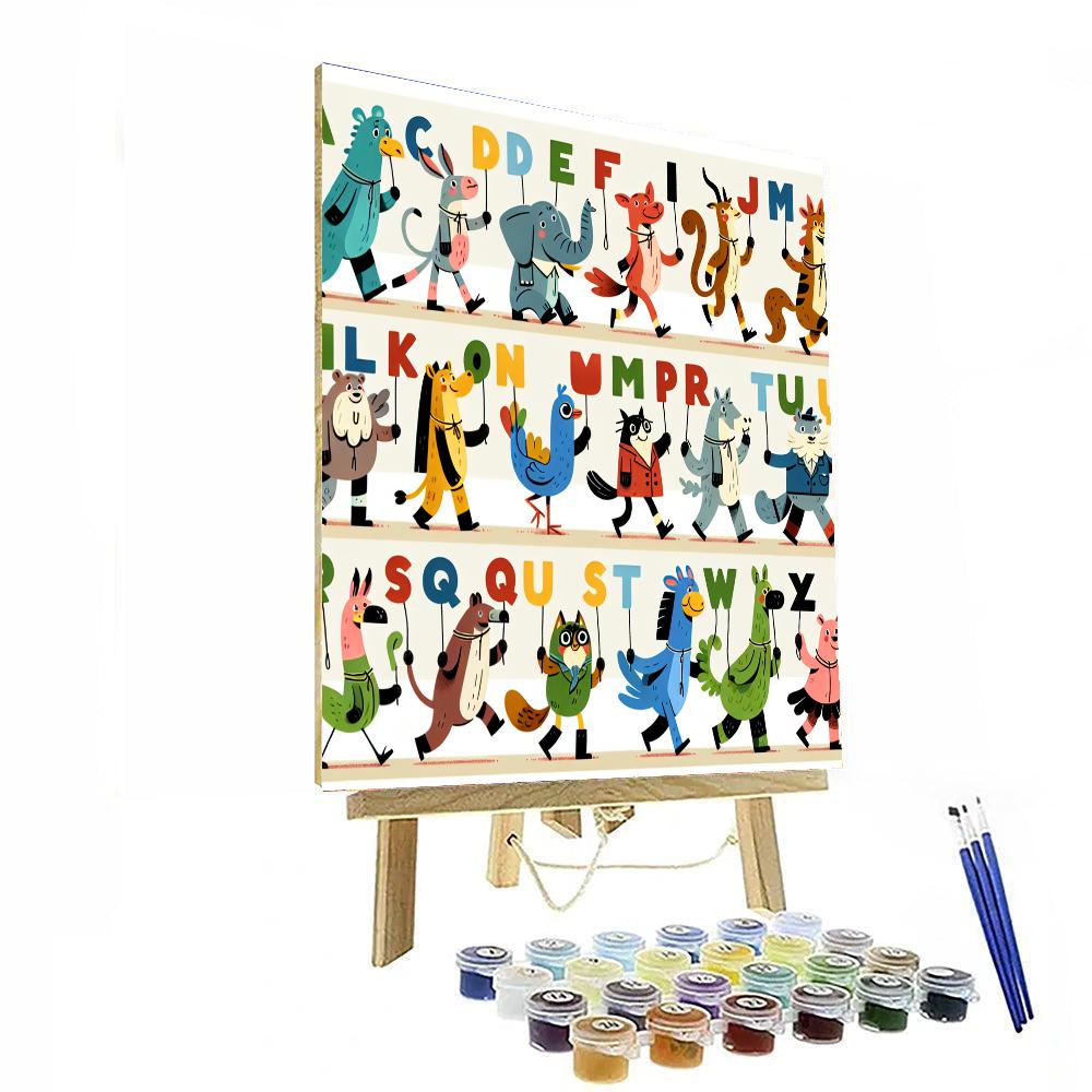 Animal Alphabet Parade Numbered Painting Kits