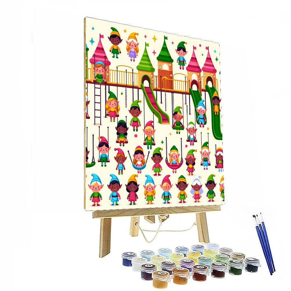 Magical Elf Playground Paint By Color