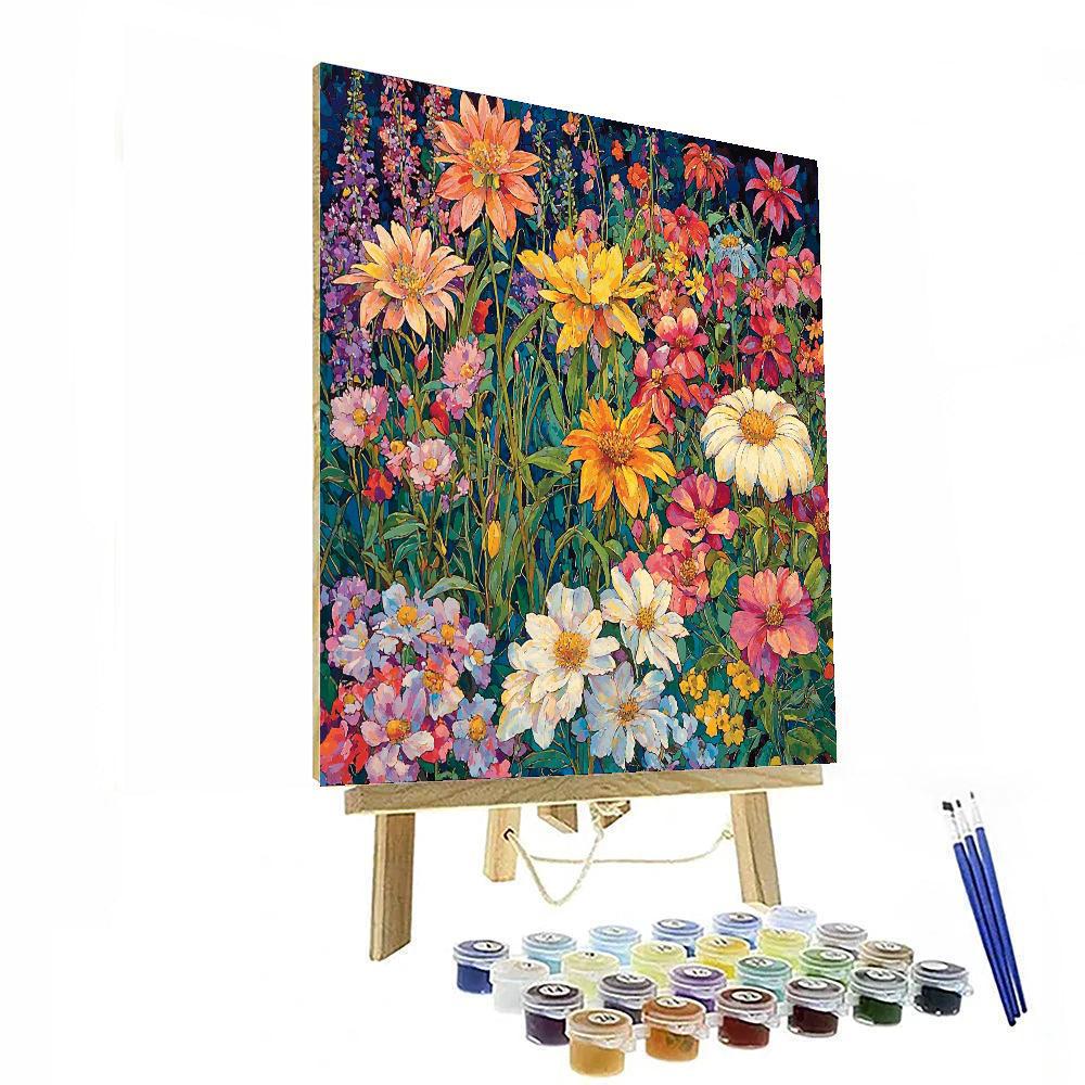 Alphonse Mucha Inspired Enchanted Symphony  Painting Number Kit