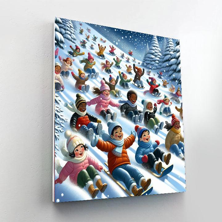 Frosty Winter Adventure Numbered Painting Kits