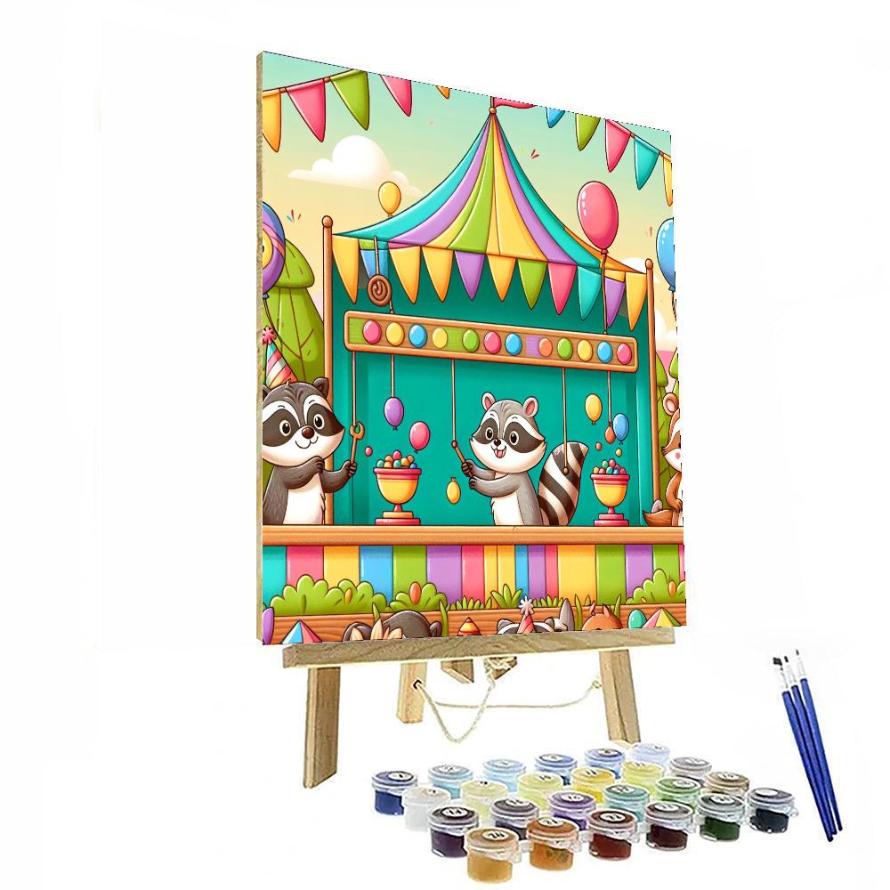 Woodland Critter Carnival DIY Paint By Numbers