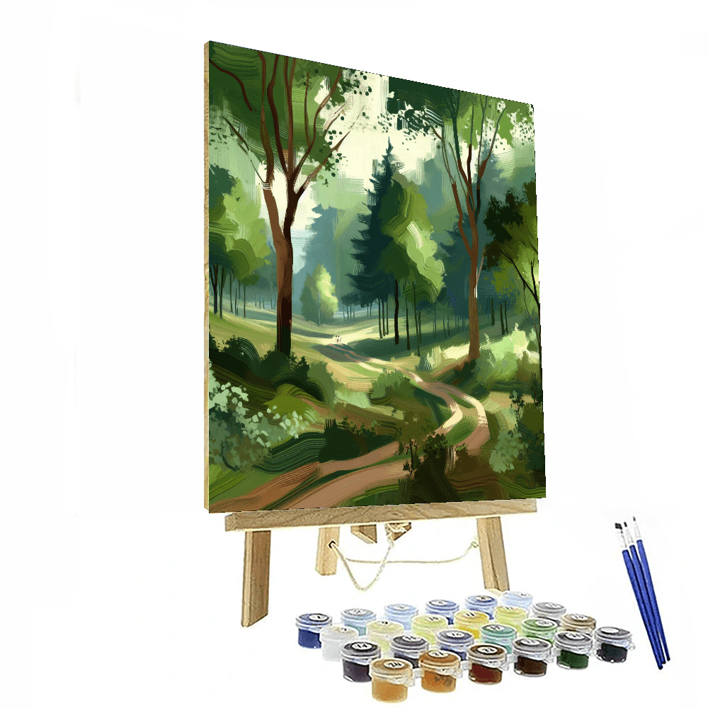 Charming Woodland Paths Paint By Numbers