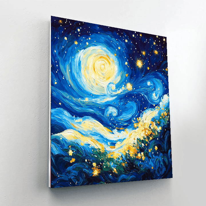 Vincent Van Gogh Inspired Cosmic Connection  Paint By Numbers Art