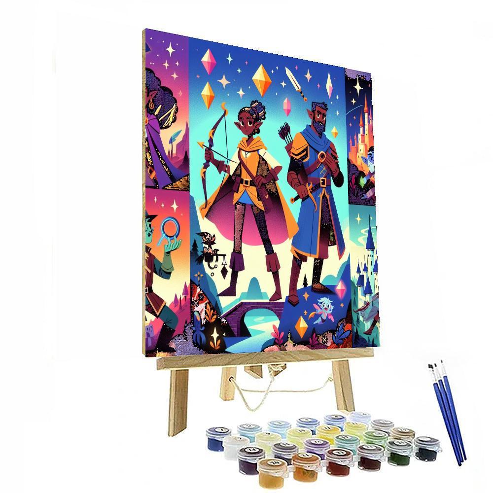 Epic Fantasy Realm Painting Number Kit