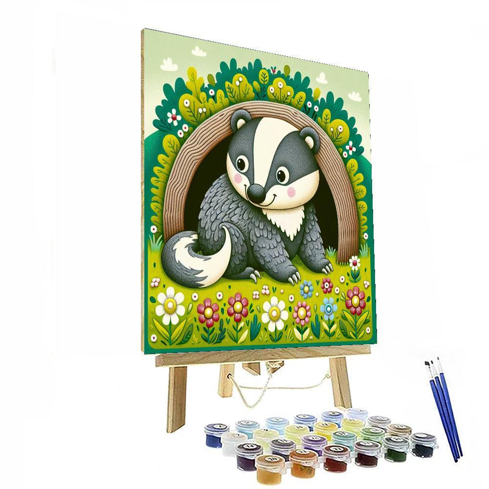 Brave Badger DIY Paint By Numbers