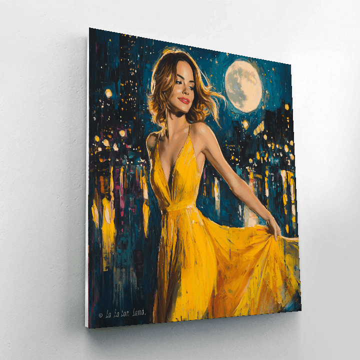 Emma Stone: Gleaming Stardust In The Moonlit City Of Stars Paint By Numbers Kits