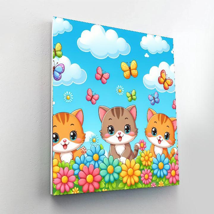 Cuddly Cat Companions Paint By Numbers Art