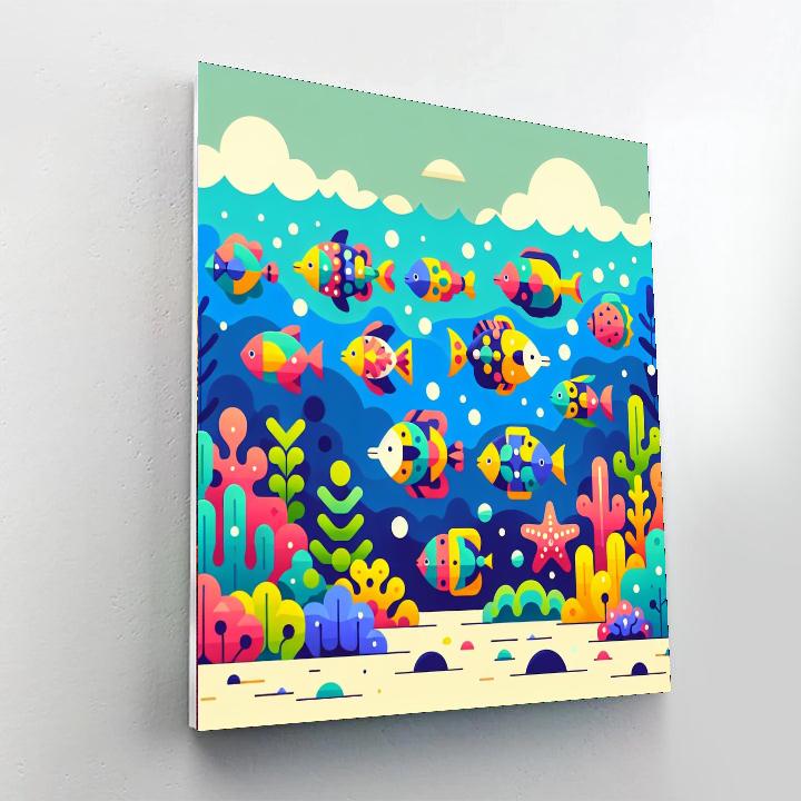Lively Lagoons Numbered Painting Kits