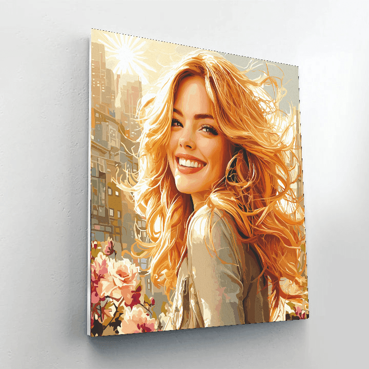 Emma Stone: The Radiant Charm Of Hollywood's Muse Numbered Painting Kits