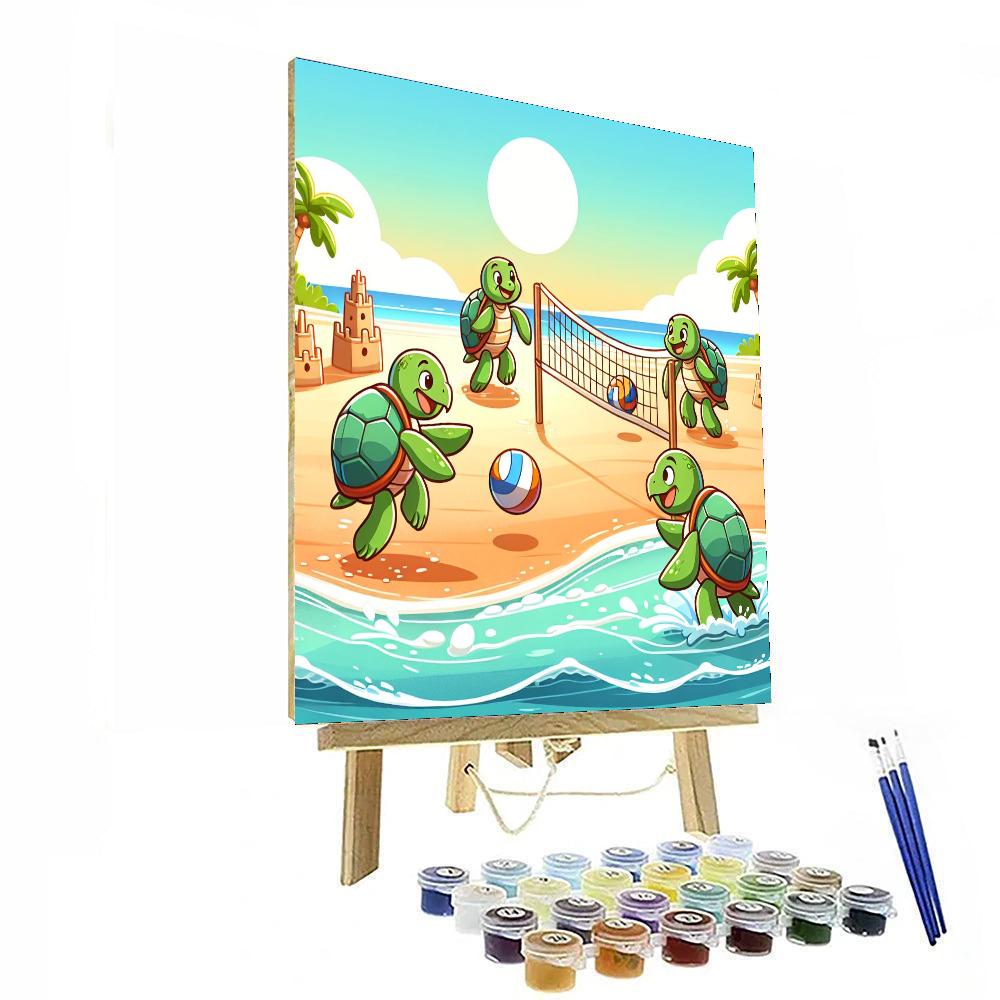 Turtle Beach Bash Number Painting