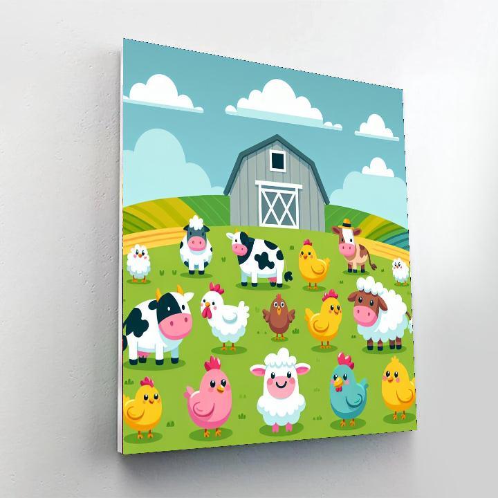 Happy Farm Adventure Paint By Number