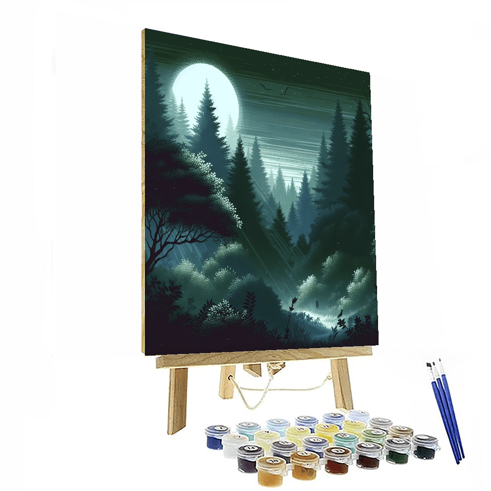 Midnight Forest Mystery Paint By Numbers