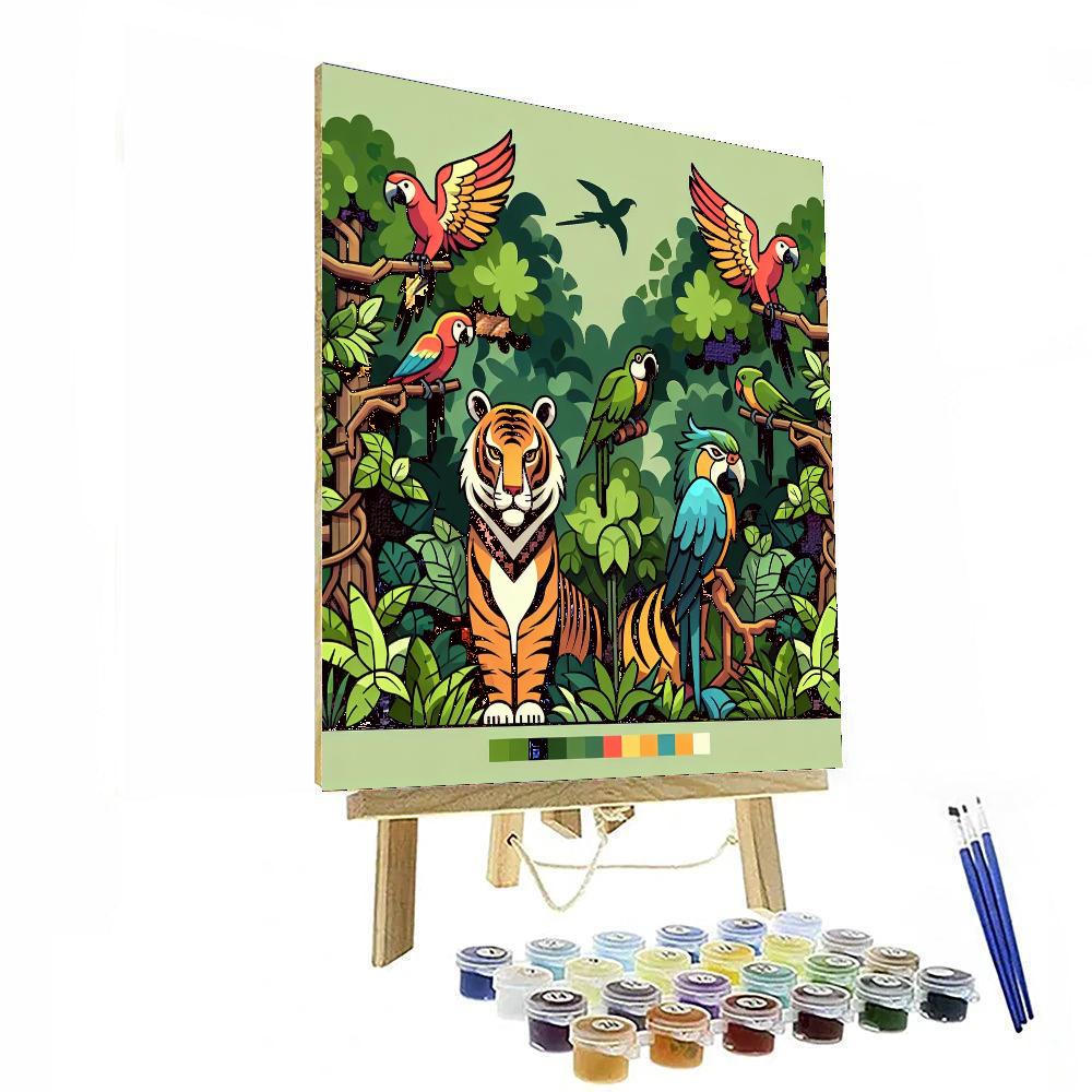 Jungle Safari Escapade DIY Paint By Numbers