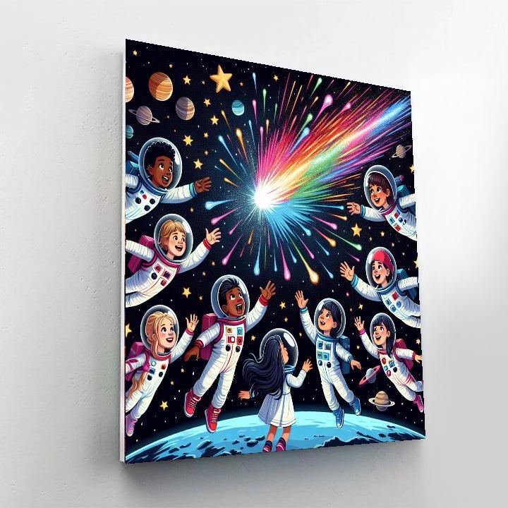 Cosmic Comet Adventure Paint By Numbers