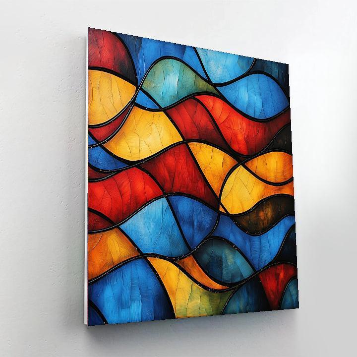 Paul Klee Inspired Rhythmic Resonance  Numbered Painting Kits