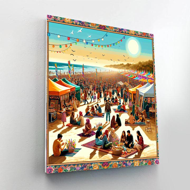 Saadiyat Beach Festival - Uae Number Painting