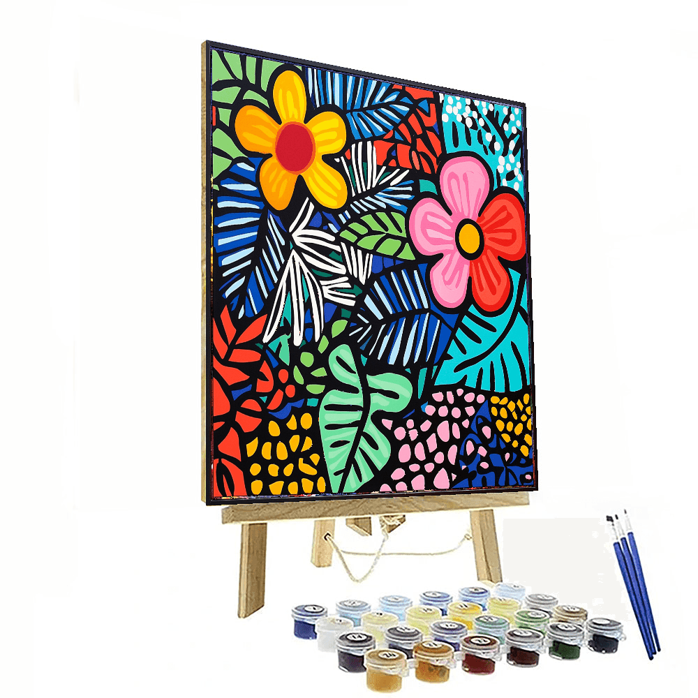 Keith Haring Inspired Nature's Dance  Paint By Numbers Kits