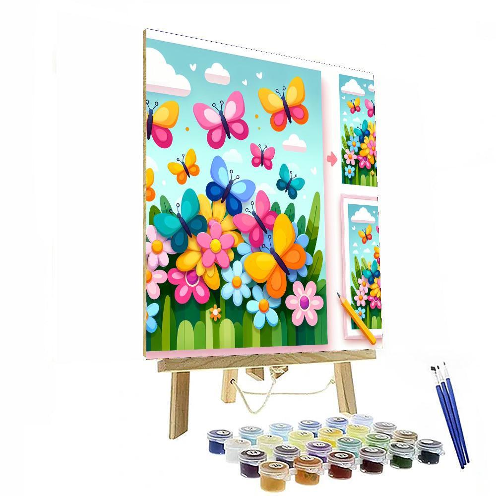 Brilliant Butterfly Ballet Paint By Color