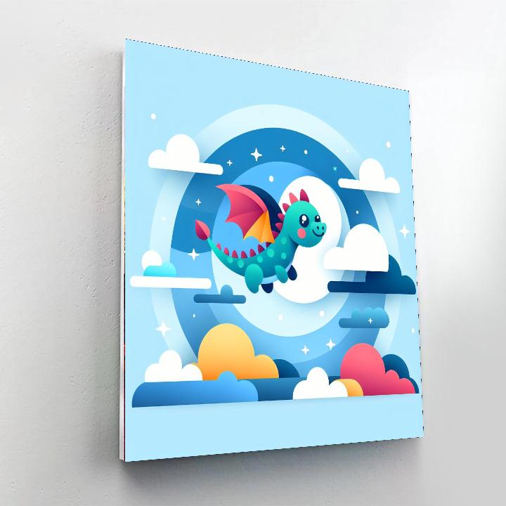 Playful Dragon's Fantasy Flight Paint By Color