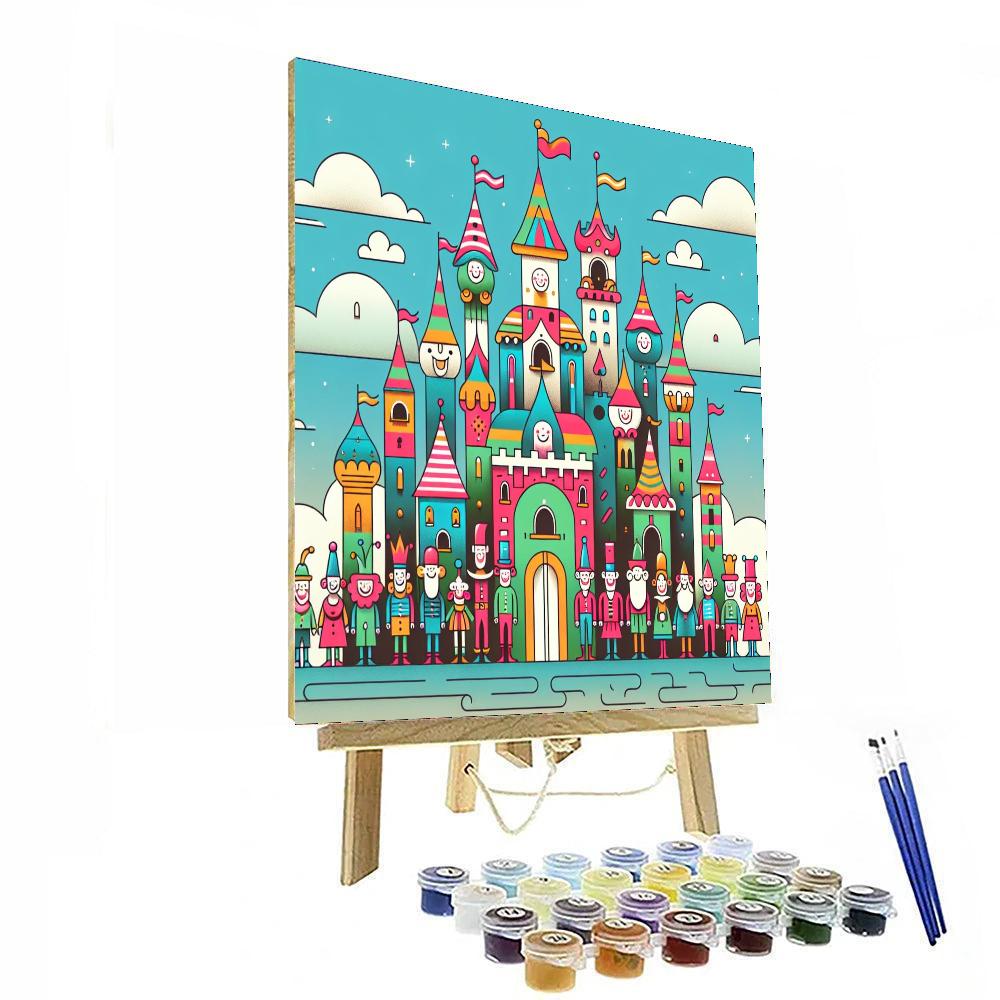 Wonderful Whimsical Castle Painting By Numbers Kit
