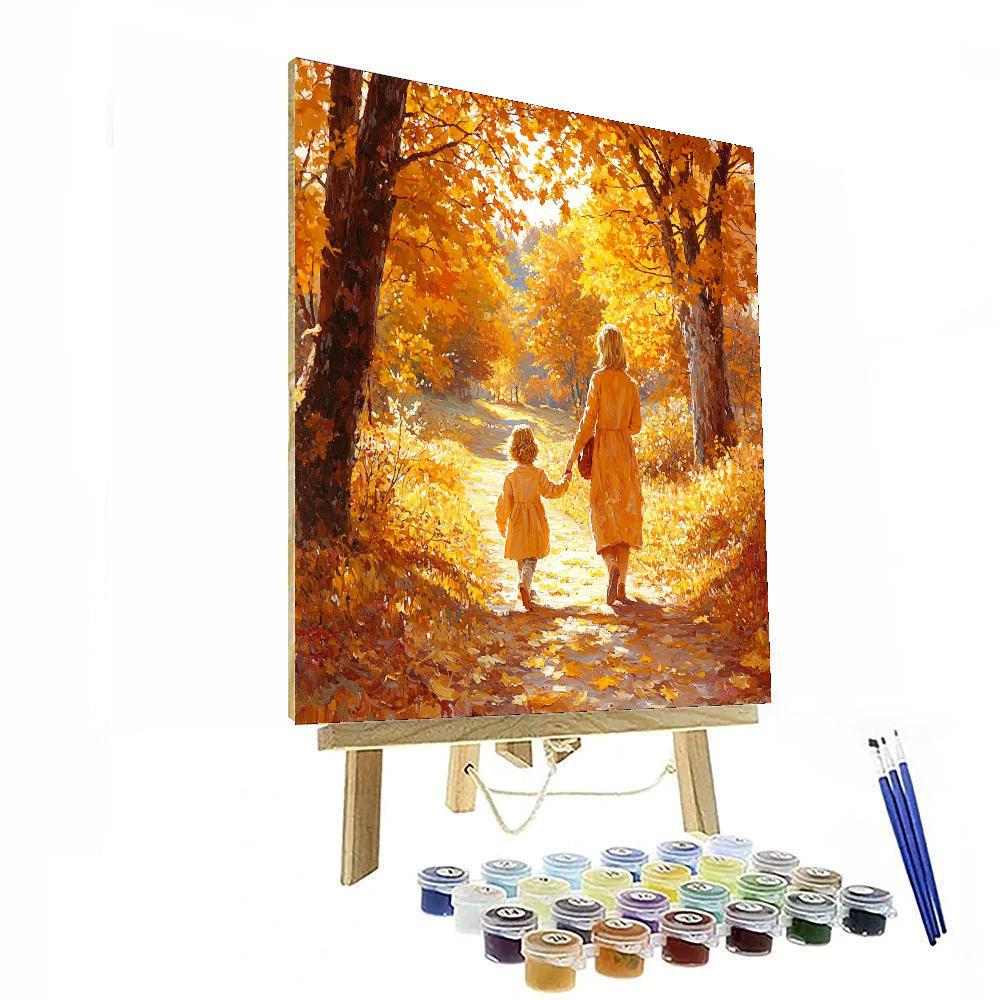 Golden Path Of Memories Numbered Painting Kits