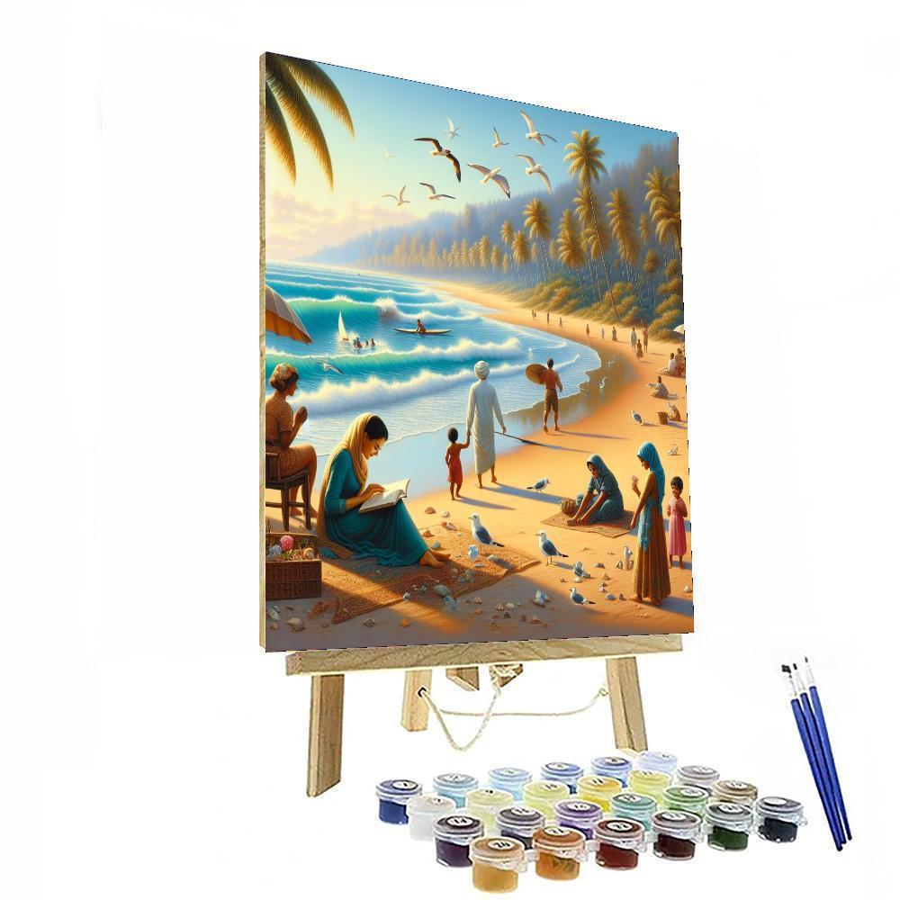 Nostalgic Seaside Painting Number Kit