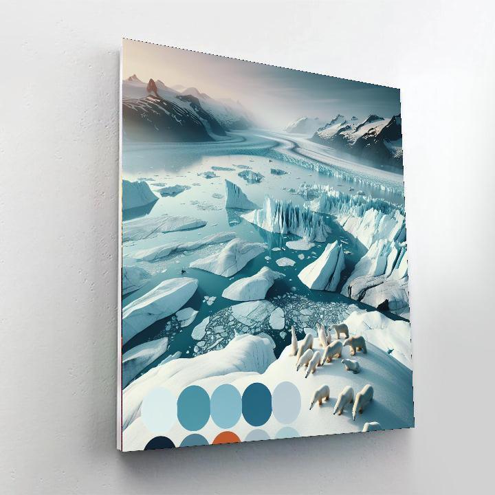 Majestic Polar Adventure Numbered Painting Kits