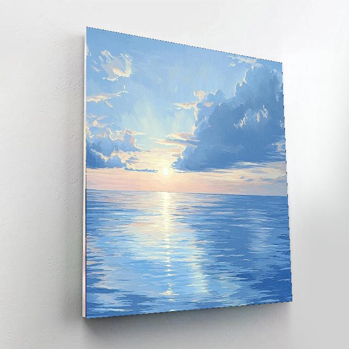 John Singer Sargent Inspired Peaceful Waterscape  Number Painting
