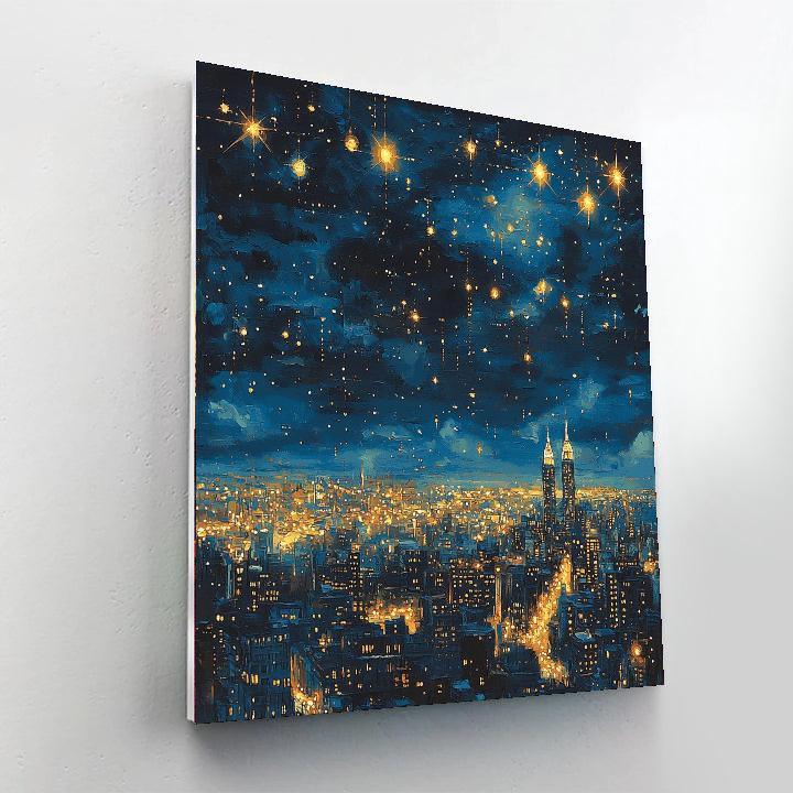 Magritte Inspired Ethereal Skylines  DIY Paint By Numbers