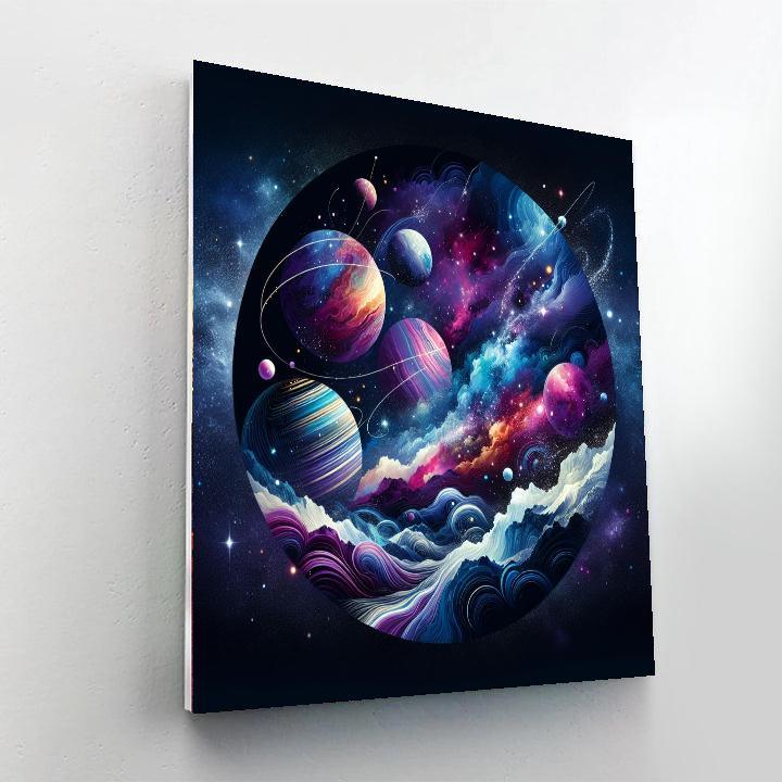 Starlit Cosmic Journey Paint By Numbers