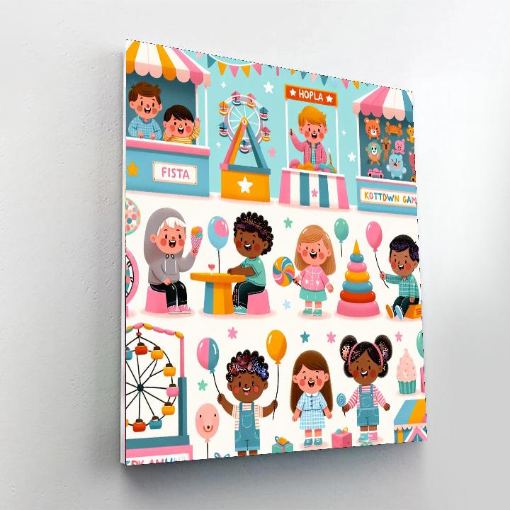 Colorful Carnival Adventures Paint By Number