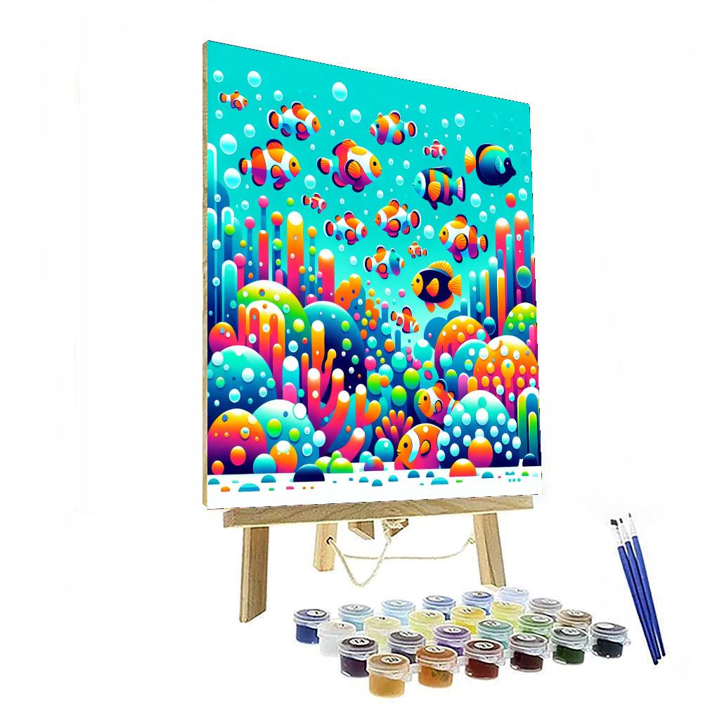 Underwater Wonderscape Paint By Numbers Art