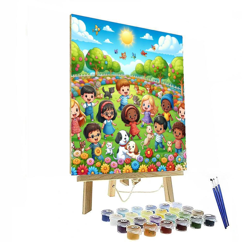 Animal Friends Play Day Paint By Color