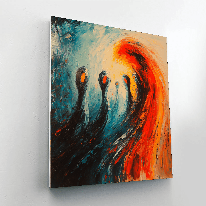 Edvard Munch Inspired Emotional Expressions  Painting By Numbers Kit
