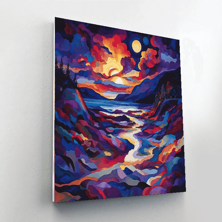 Wassily Kandinsky Inspired Infinite Dreamscape  Paint By Number