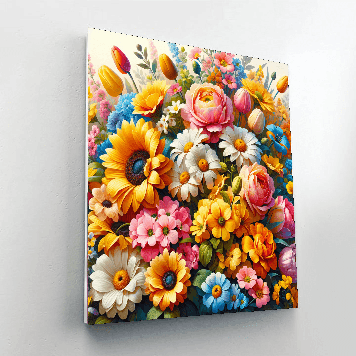 Floral Bouquet Symphony Numbered Painting Kits