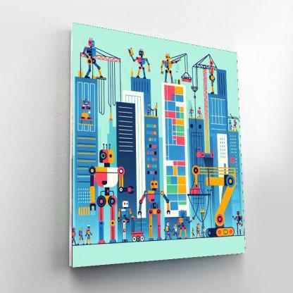 Robot City Builders Paint By Numbers Kits