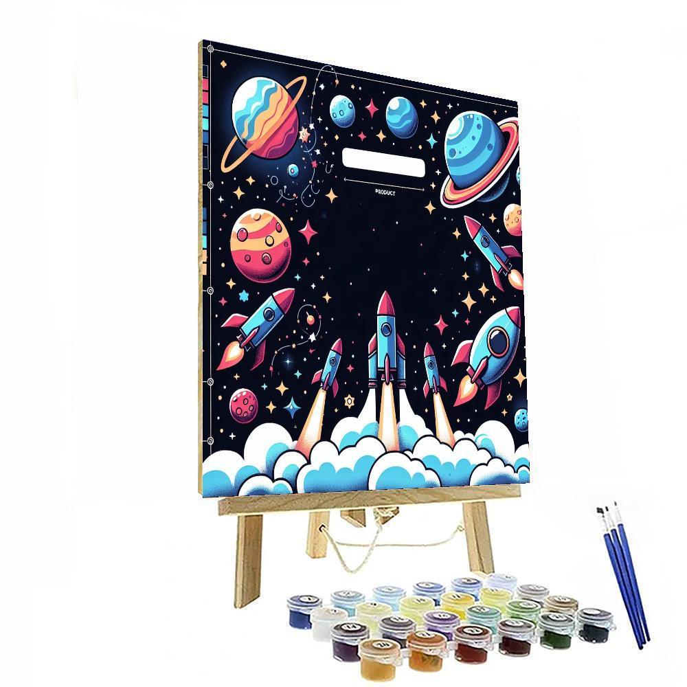 Space Odyssey For Young Astronauts Numbered Painting Kits