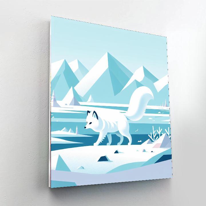 Arctic Fox Tundra Paint By Number