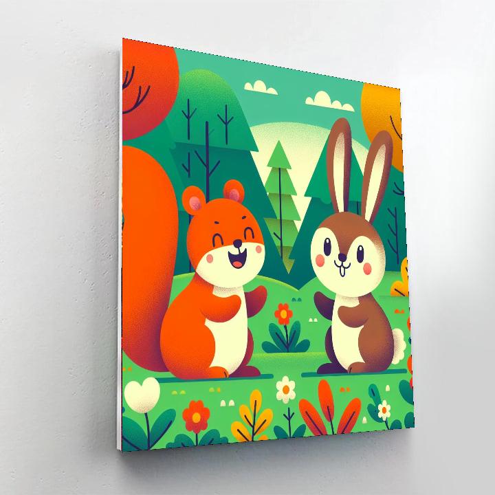 Woodland Animal Kingdom Numbered Painting Kits