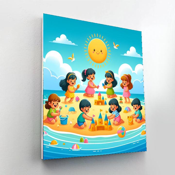 Sunny Day Beach Bash Paint By Numbers Art