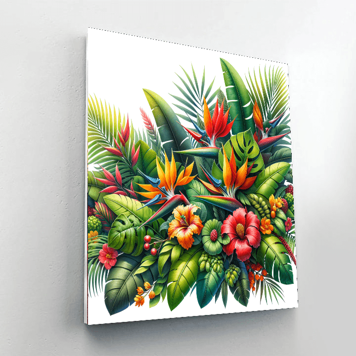 Lush Tropical Escape Paint By Number