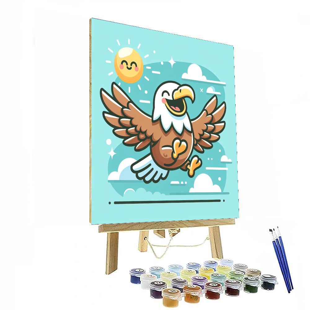 Excited Eagle Numbered Painting Kits