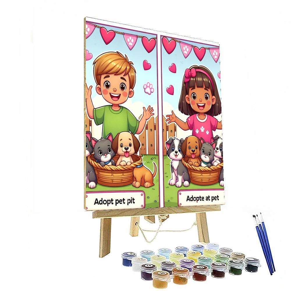 Enchanting Pet Adoption Fair Paint By Numbers Kits