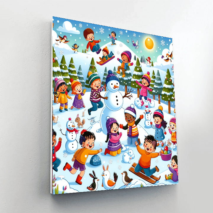 Adventure In The Snow Paint By Color