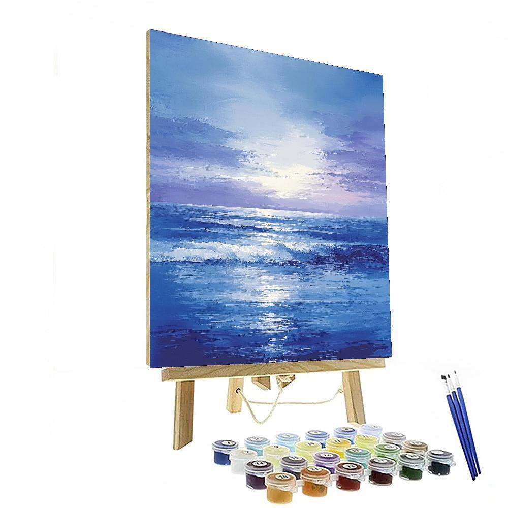 Hiroshige Inspired Echoes Of The Twilight Sea  Painting Number Kit