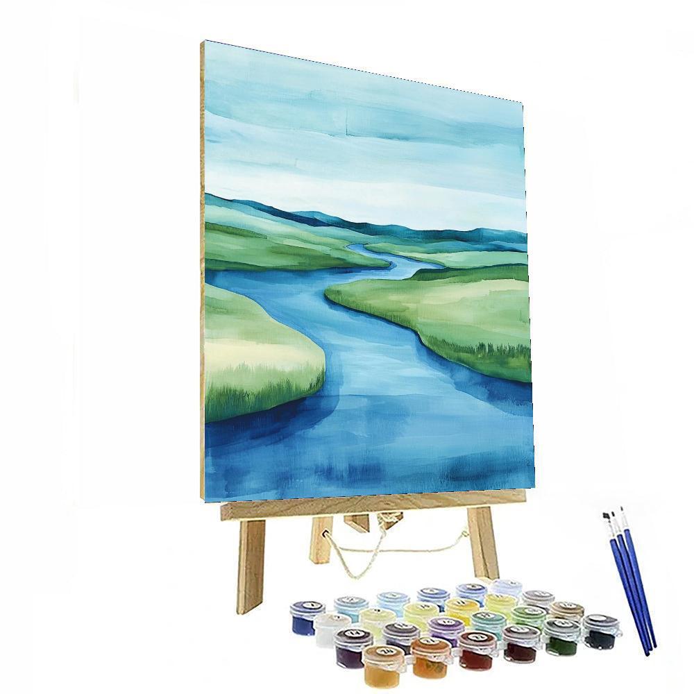 Michelangelo Inspired Transcendent Flow  DIY Paint By Numbers