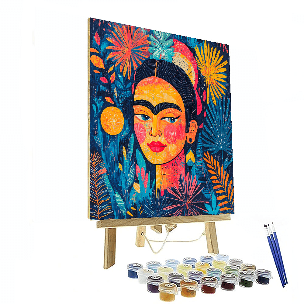 Frida Kahlo Inspired Chasing Dreams  Paint By Color