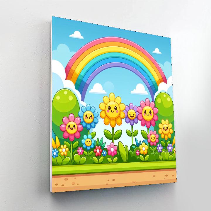 Rainbow Garden Of Wonders Paint By Numbers