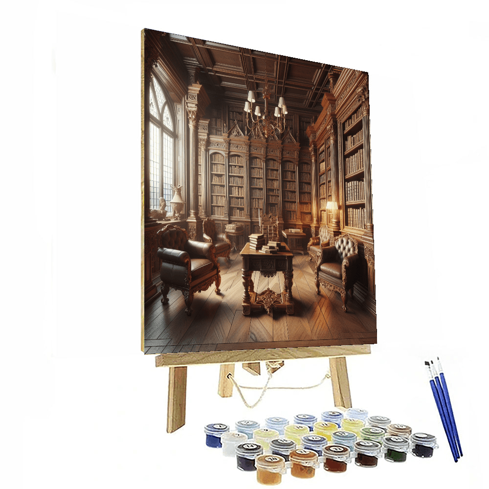 Library Sanctuary DIY Paint By Numbers